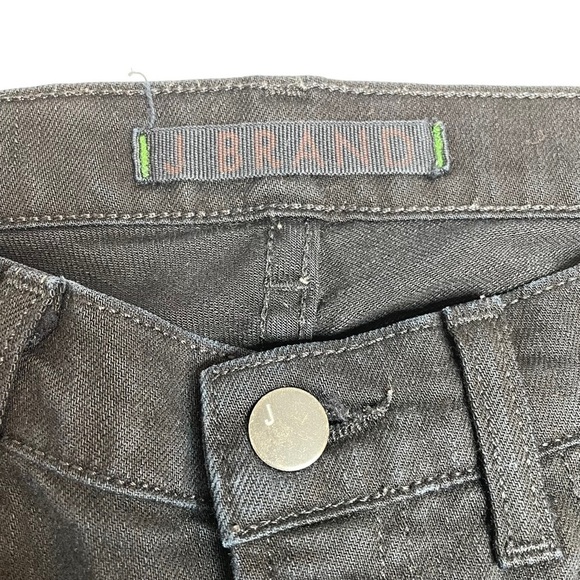 J Brand Jett Skinny Cropped Ankle Jeans Black Size 26 - Picture 3 of 9